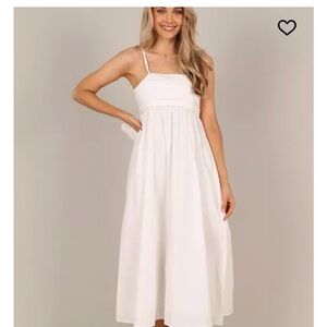 Petal & Pup White Midi Dress